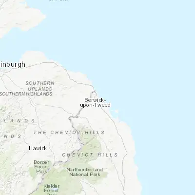 Map showing location of Berwick-Upon-Tweed (55.768680, -2.005370)