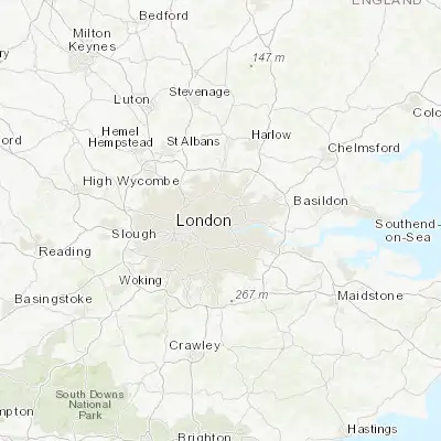 Map showing location of Bethnal Green (51.527180, -0.061090)