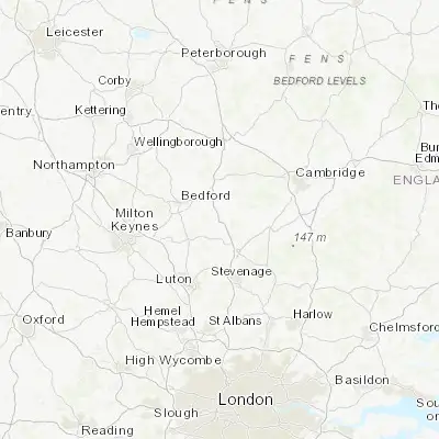 Map showing location of Biggleswade (52.086520, -0.264930)