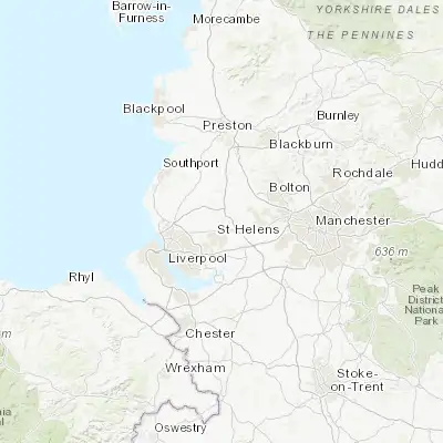 Map showing location of Billinge (53.497950, -2.708100)