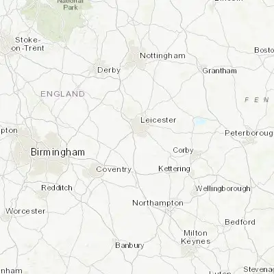 Map showing location of Blaby (52.575770, -1.164030)