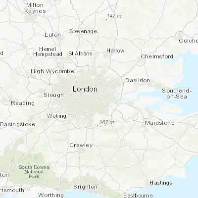 Map showing location of Blackheath (51.464700, 0.007900)