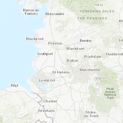 Map showing location of Blackrod (53.592290, -2.580260)