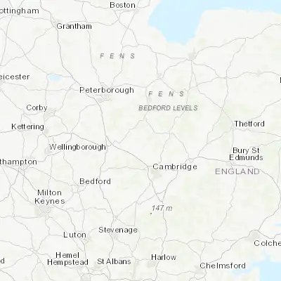 Map showing location of Bluntisham (52.354790, 0.008540)