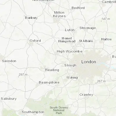 Map showing location of Bourne End (51.576220, -0.712910)