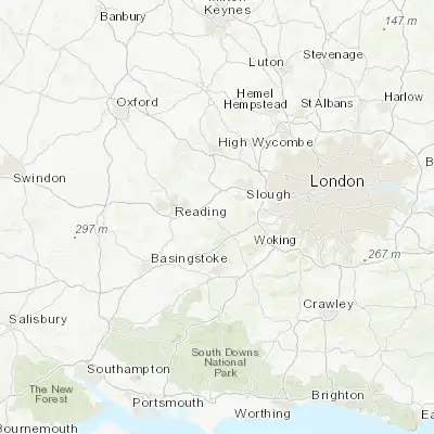 Map showing location of Bracknell (51.413630, -0.750540)