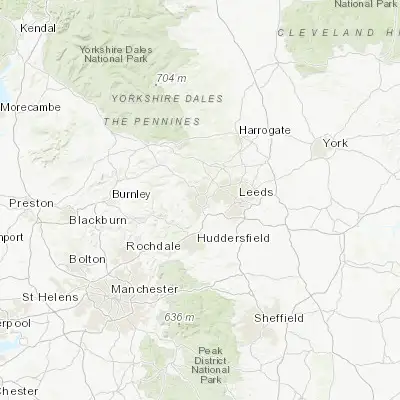 Map showing location of Bradford (53.793910, -1.752060)