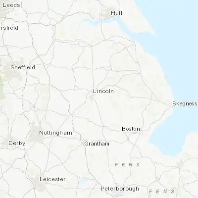 Map showing location of Branston (53.195440, -0.474820)