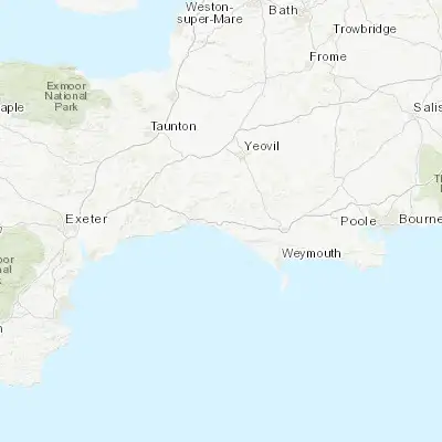 Map showing location of Bridport (50.733800, -2.758310)