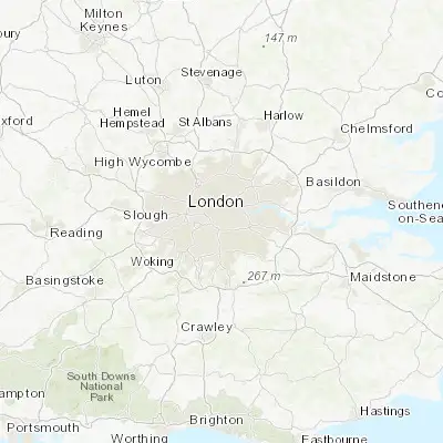 Map showing location of Brixton (51.465930, -0.106520)