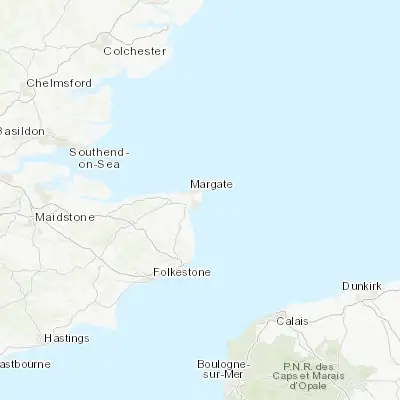 Map showing location of Broadstairs (51.359080, 1.439380)