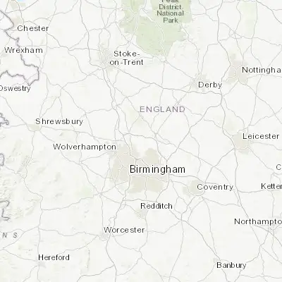 Map showing location of Brownhills (52.633330, -1.933330)