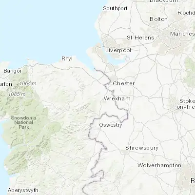 Map showing location of Brymbo (53.066670, -3.066670)