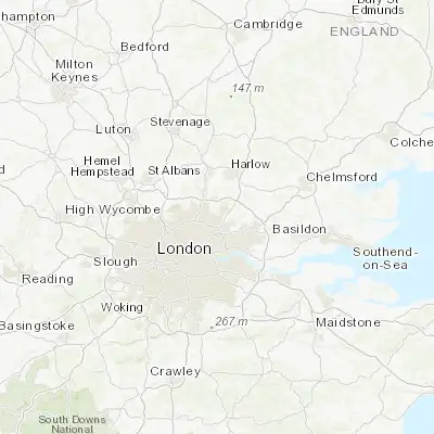 Map showing location of Buckhurst Hill (51.624090, 0.032620)