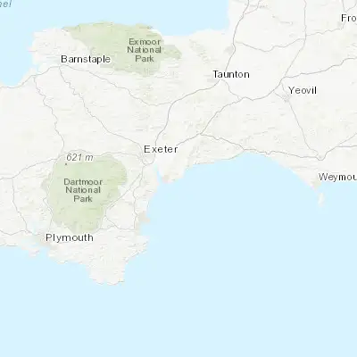 Map showing location of Budleigh Salterton (50.629830, -3.321810)