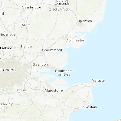 Map showing location of Burnham-on-Crouch (51.632720, 0.814880)