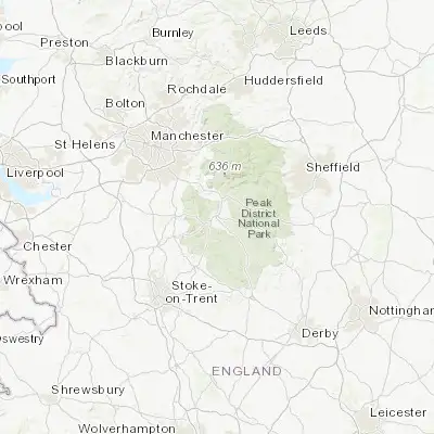 Map showing location of Buxton (53.257410, -1.909820)