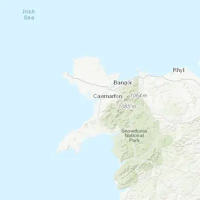 Map showing location of Caernarfon (53.141260, -4.270160)