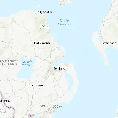 Map showing location of Carrickfergus (54.715800, -5.805800)