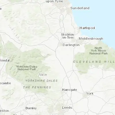 Map showing location of Catterick (54.375420, -1.633280)