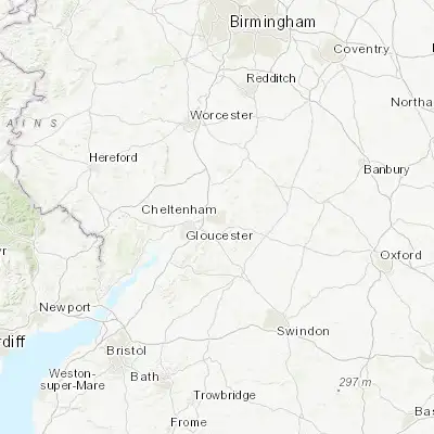 Map showing location of Cheltenham (51.900060, -2.079720)