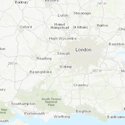 Map showing location of Chertsey (51.388120, -0.507820)