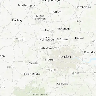 Map showing location of Chorleywood (51.654720, -0.514040)
