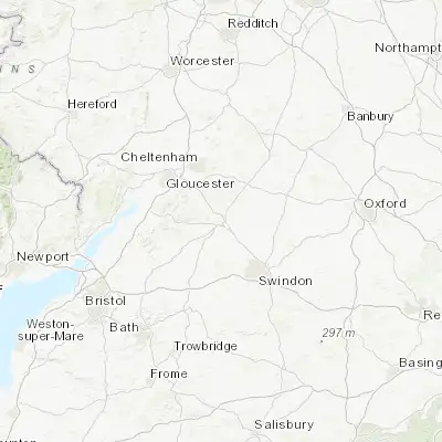 Map showing location of Cirencester (51.719270, -1.971450)