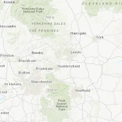 Map showing location of Cleckheaton (53.724050, -1.712940)