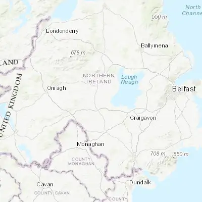 Map showing location of Coalisland (54.541800, -6.701660)