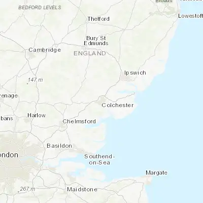 Map showing location of Colchester (51.889210, 0.904210)