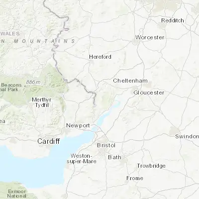 Map showing location of Coleford (51.795350, -2.613540)