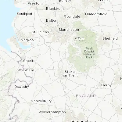 Map showing location of Congleton (53.163140, -2.212530)