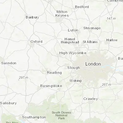 Map showing location of Cookham (51.559360, -0.708100)