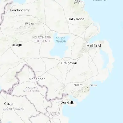 Map showing location of Craigavon (54.447090, -6.387000)