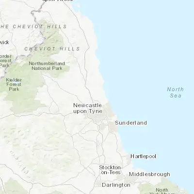 Map showing location of Cramlington (55.086520, -1.585980)
