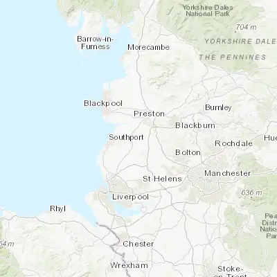 Map showing location of Croston (53.662170, -2.775230)