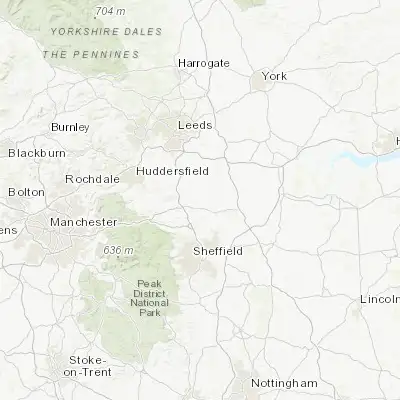 Map showing location of Cudworth (53.571310, -1.415950)