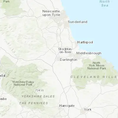 Map showing location of Darlington (54.524290, -1.550390)