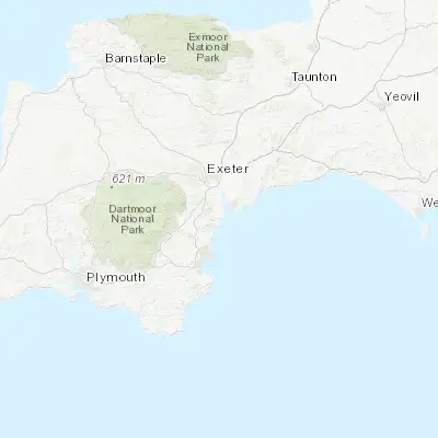 Map showing location of Dawlish (50.581180, -3.466440)
