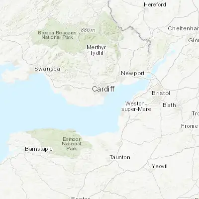 Map showing location of Dinas Powys (51.434860, -3.213980)