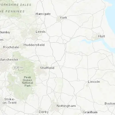 Map showing location of Doncaster (53.522850, -1.131160)