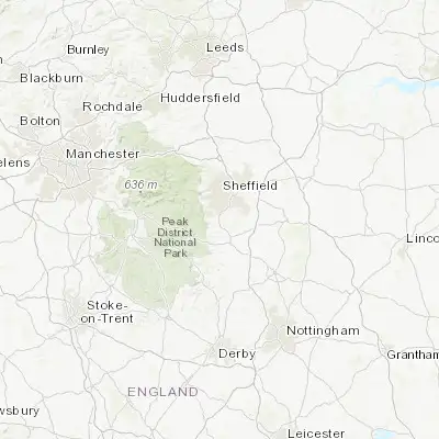 Map showing location of Dronfield (53.302210, -1.475070)