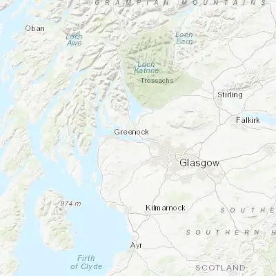 Map showing location of Dumbarton (55.944330, -4.570610)
