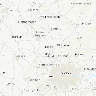 Map showing location of Dunstable (51.885710, -0.522880)