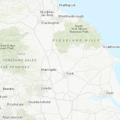 Map showing location of Easingwold (54.120100, -1.193900)
