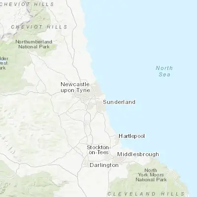 Map showing location of East Boldon (54.944520, -1.428150)