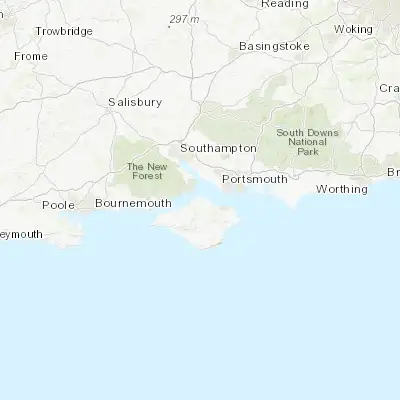 Map showing location of East Cowes (50.757740, -1.288150)