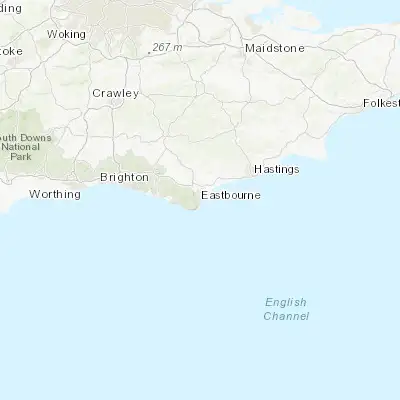 Map showing location of Eastbourne (50.768710, 0.284530)