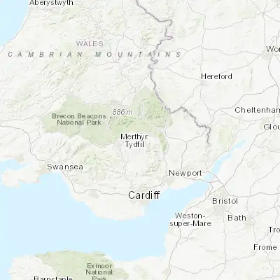 Map showing location of Ebbw Vale (51.777140, -3.207920)